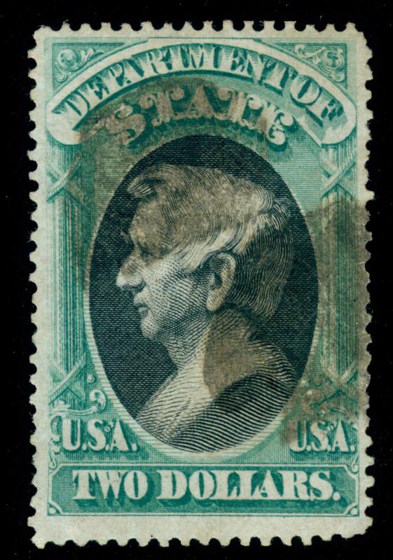 MOMEN: US STAMPS #O68 OFFICIAL USED SIGNED 