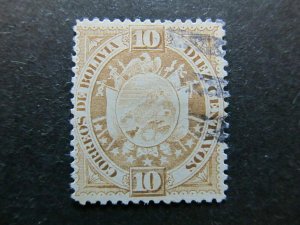 A4P30F45 Bolivia 1894 10c Used-