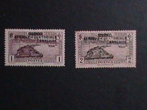 ​FRENCH EQUATORIAL AFRICA-1936 -86 YEARS OLD- AFRICA-RIVER TRANSPORTATION MINT