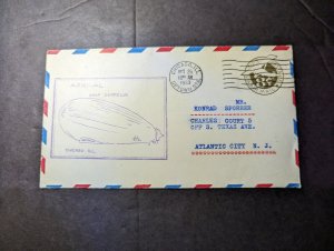 1933 USA Airmail LZ 127 Graf Zeppelin Cover Chicago IL to Atlantic City NJ