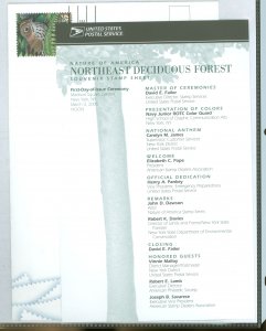 US 3899i 2005 Northeastern Deciduous, First Day ceremony program