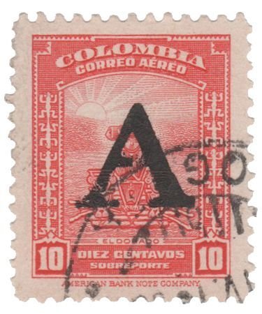 COLOMBIA 1950. SCOTT # C187. USED. # 2