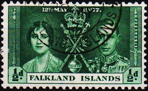 Falkland Islands.1937 1/2d  S.G.143 Fine Used
