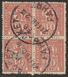 Germany Berlin Paketfahrt Private Post Stadtpost Used Stamp 109872