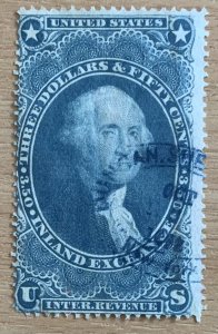 USA REVENUE STAMP 1863.  $3.50. SCOTT#R87c