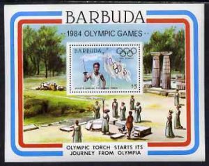 BARBUDA - 1984 - Olympics - Perf Souv Sheet - Mint Never Hinged