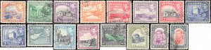 Cyprus #143-155, Complete Set(16), 1938-1949, Used