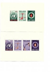 PARAGUAY 1960 2 SOUVENIR SHEETS UNITED NATION DECLARATION OF HUMAN RIGHTS MAPS