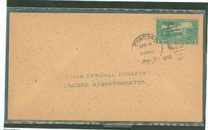 US 617 Lexington-Concord 1st day cover addressed