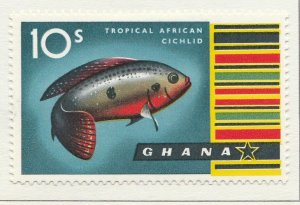 1959 GHANA 10s MH* Stamp A4P41F40161-