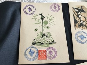 1956 Ukrainian Scouting Postcards