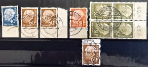 West Germany: Small Used Lot Margin Pieces