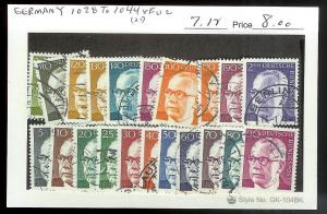 GERMANY Sc#1028-1041 USED SET