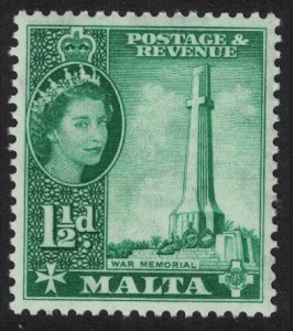 Malta Second World War memorial 1½d 1956 MNH SG#269