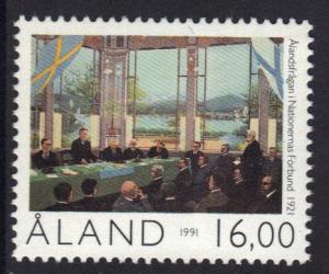 Aland islands  #59  MNH  1991 Aland Autonomy 70th anniv