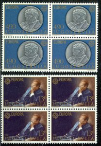 Yugoslavia Sc# 1467-1468 MNH Block/4 1980 Europa