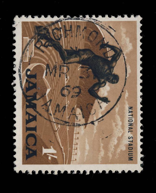 JAMAICA - 1969  RICHMOND / JAMAICA  SINGLE CIRCLE DATE STAMP ON SG 226