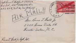 United States A.P.O.'s 6c Transport 1944 U.S. Army Postal Service, A.P.O. 574...