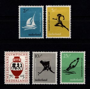 Netherlands 1956 16th Olympic Games, Melbourne Set [Unused]