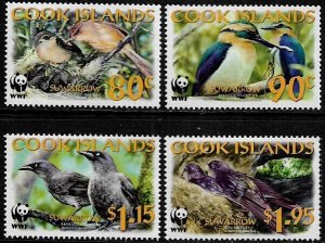Cook Is. #1270-3 MNH Set - WWF - Birds of Suwarrow National Park