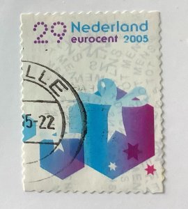 Netherlands 2005 Scott 1211b used - 0.29€,  December stamp, Gift