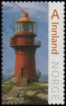 Norway 1806 - Used - (A Innland)  Sklinna Lighthouse (2016) (cv $1.90)