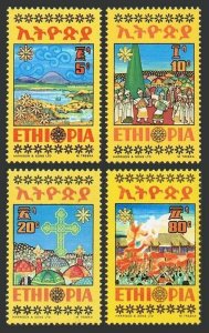 Ethiopia 716-719,MNH.Michel 802-805. Meskel Festival 1974.True Cross.