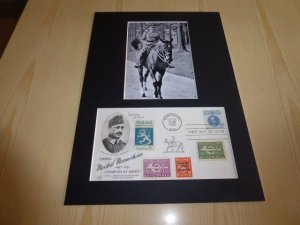 Mannerheim photograph and 1960 USA FDC mount matte size A4