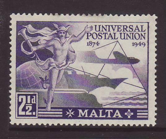 1949 Malta 2½d UPU Mint SG251