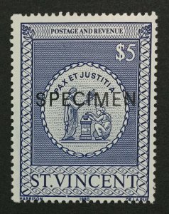 MOMEN: ST VINCENT SG # SPECIMEN MINT OG NH LOT #191590-610