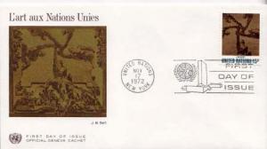 United Nations, First Day Cover, Art