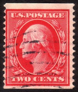 1910, US 2c, Washington, Used, Sc 388