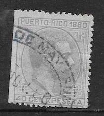 PUERTO RICO STAMP,  VFU #DIC B4