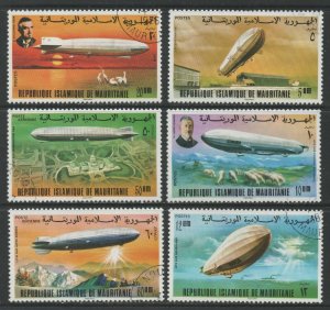 Thematic Stamps Transports - MAURITANIA 1976 ZEPPELIN 6v 517/22 used