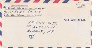 United States Korean War Soldier's Free Mail c1952 A.P.O. 358 Korea 159th Fie...