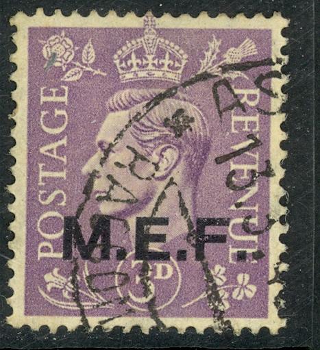 GREAT BRITAIN MIDDLE EAST FORCES 1943 KGVI 3d London Printing Sc 13 VFU