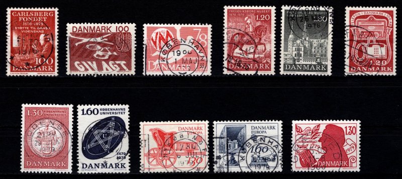 Denmark 1976-79 Commemoratives, Complete Sets [Used]