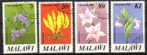 Malawi - 1983 Christmas Flowers Set Used SG 684-687