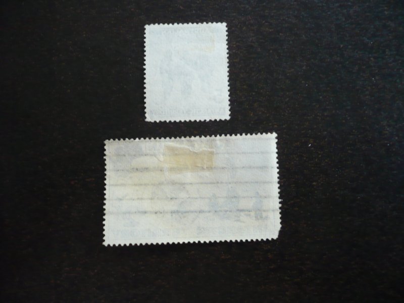 Stamps - Australia Antarctic - Scott# L4, L6 - Used Part Set of 2 Stamps