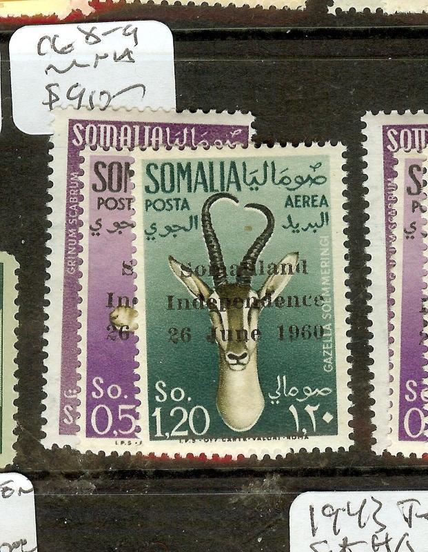 SOMALIA (P1008B) ANTELOPE INDEPENDENCE  SC 242, C68-9   MNH