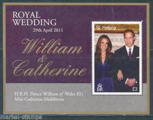 ST. HELENA  MARRIAGE KATE & WILLIAM S/S 