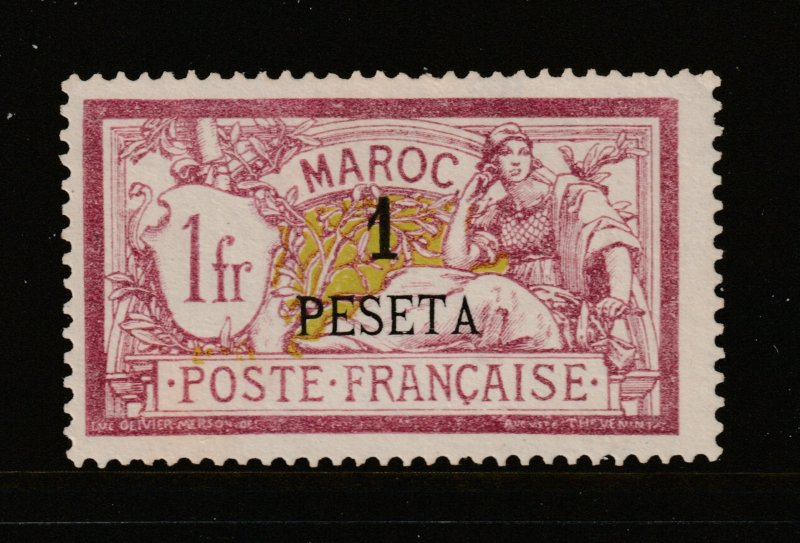 French PO's in Morocco a MNG 10 on 1Fr from 1902