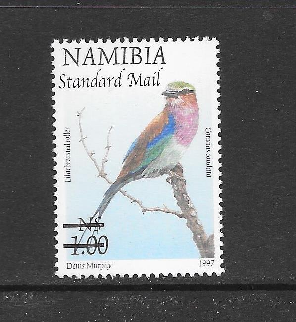 BIRDS - NAMIBIA #1073 SURCHARGE MNH