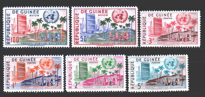 Guinea. 1959. 31-36. UN policy. MNH.