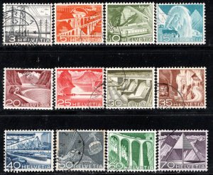 Switzerland Scott # 328 - 339, used