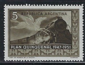 Argentina 595 MNH 1951 Train (an6526)