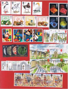 Great Britain #1239 /1294  MVFNH OG  1989   commemorative's complete  Free S/H