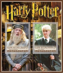 Stamps. Cinema. Harry Potter  2022 year 1+1 sheets perforated  Guinea Bissau