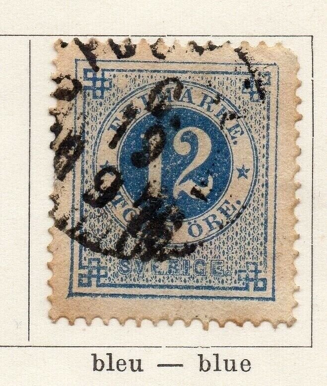 Sweden 1872 Early Issue Fine Used 12ore. NW-04590