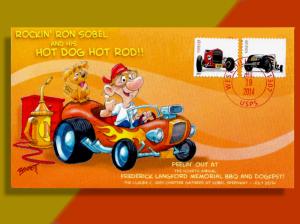 Ries Chapter BBQ Cover Features the Hot Dog Hot Rod! First Time on HipStamp!